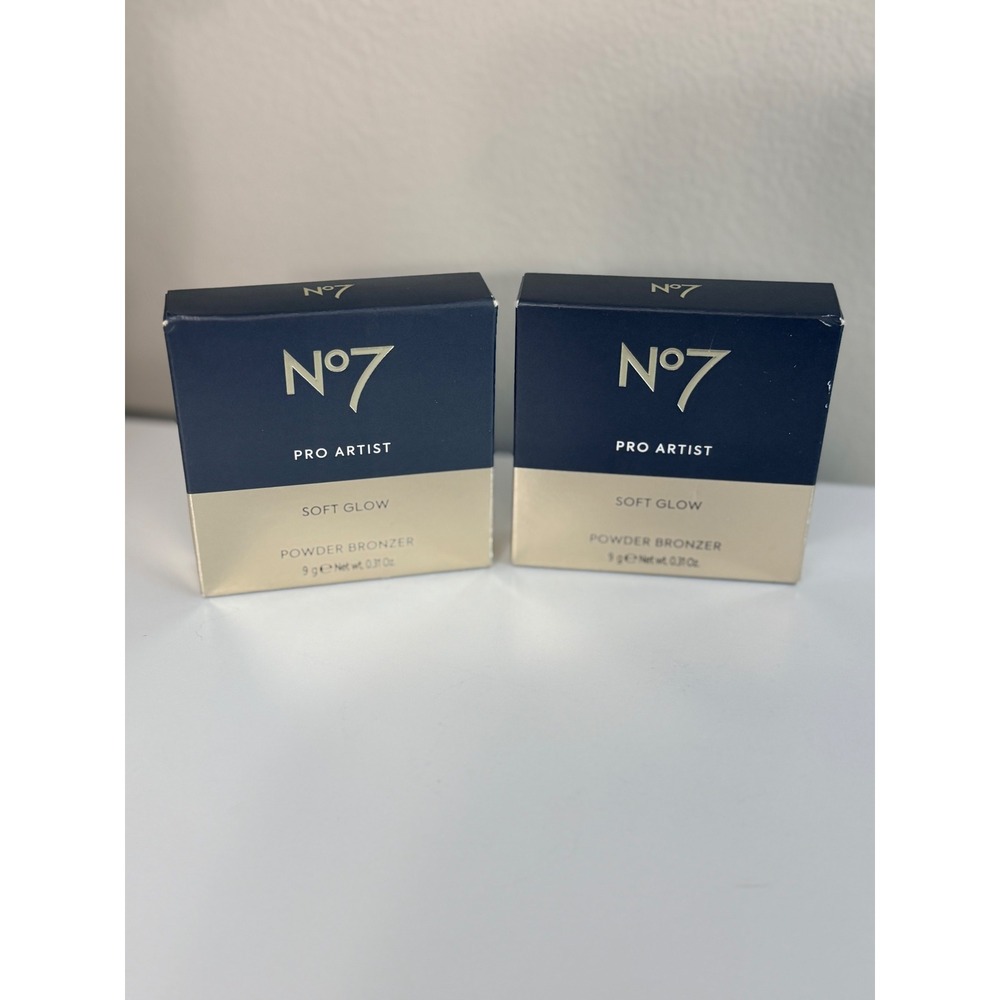 No7 Pro Artist Powder Bronzer Womens 9g‎ Deep Glow Soft Glow NWT